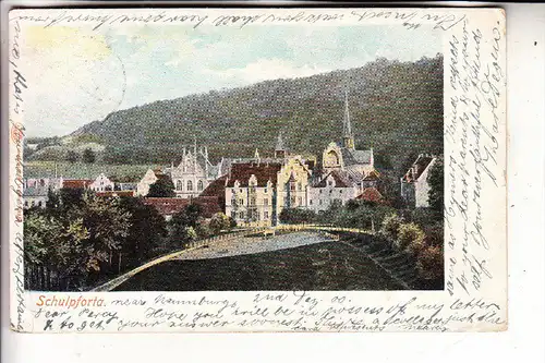 0-4801 BAD KÖSEN - SCHULPFORTA, Ortsansicht, 1900