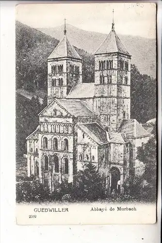 F 68530 MURBACH, Abbaye / Abtei, 1906, Druckstelle