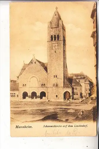 6800 MANNHEIM - LINDENHOF, Johanniskirche, 1904