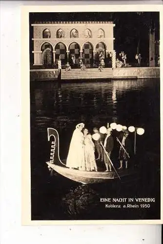 5400 KOBLENZ, Operettenfestspiele 1950, "Eine Nacht in Venedig"