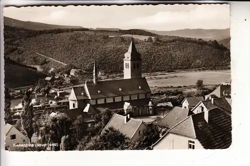 5950 FINNENTROP, Ortsansicht mit Kirche, 1960
