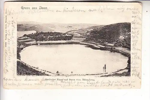 5568 DAUN, Gemünder Maar vom Mäuseberg, 1901