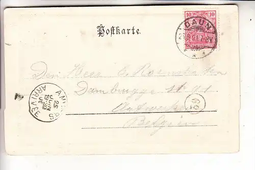 5568 DAUN, Gemünder Maar vom Mäuseberg, 1901