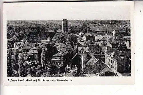 2870 DELMENHORST, Blick auf Rathaus & Wasserturm