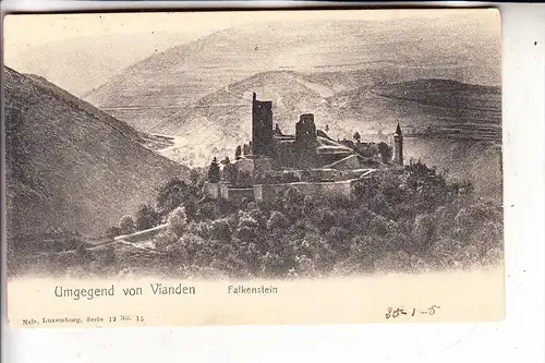 5529 WALDHOF - FALKENSTEIN, Ruine Falkenstein, 1905, NELS