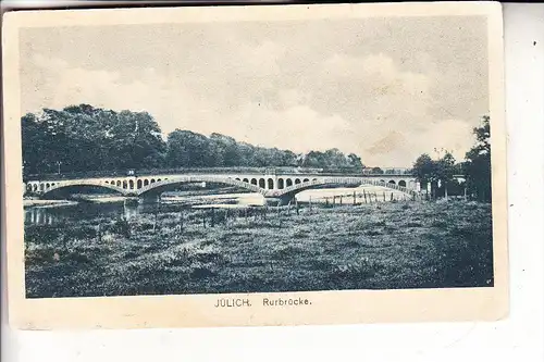 5170 JÜLICH, Rurbrücke, 1918