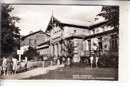 8371 BAYERISCH EISENSTEIN, Grenzbahnhof Deutschland - Tschechoslowakei