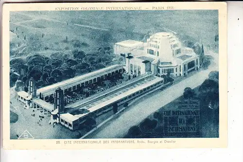 EXPO - PARIS 1931, Exposition Coloniale Internationale, Cite Intern. des Informations, Arch. Bourgon & Chevalier