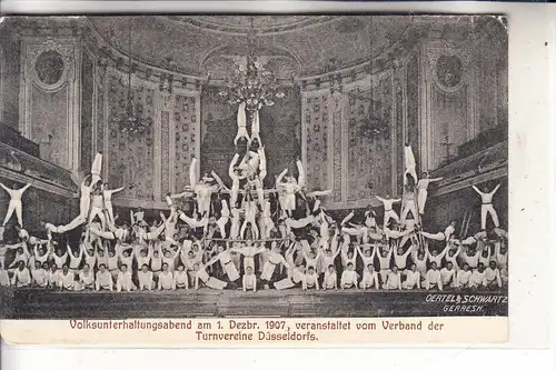 4000 DÜSSELDORF, Volksunterhaltungstag 1.Dez. 1907, veranstaltet v. Verband der Turnvereine Düsseldorfs