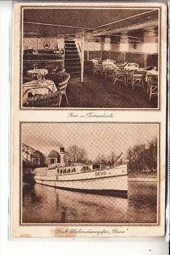 1000 BERLIN - TEGEL, Salondampfer "DEVO", Reederei Haenke, 1928