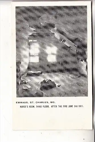 USA - MISSOURI - ST. CHARLES, Emmaus, after the fire June 1911