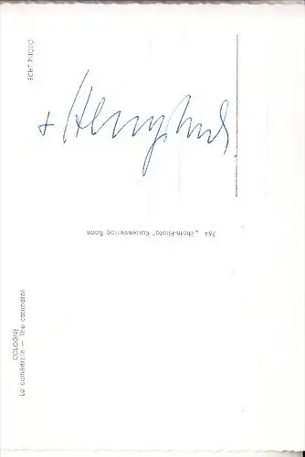 4300 ESSEN , Franz Hengsbach Bischof Bistum Essen, Autograph auf AK Kölner Dom