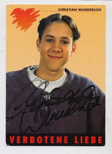 TV - Unterhaltung - "VERBOTENE LIEBE / CHRISTIAN WUNDERLICH", Autogramm