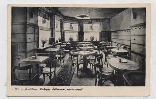 5508 HERMESKEIL, Kaffee / Konditorei Richard Gettmann, Innenansicht, 1943