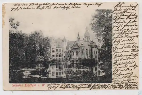 4428 ROSENDAHL - DARFELD, Schloß mit Teich, 1907