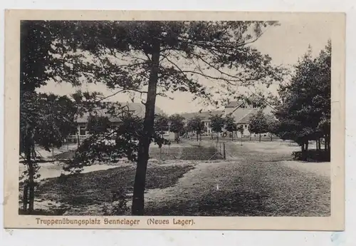 4790 PADERBORN - SENNELAGER, Neues Lager, 1917, Feldpost nach Mechelen
