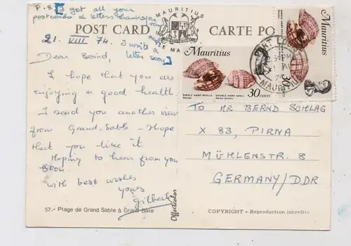 MAURITIUS - Plage de Grand Sable a Grand Baie