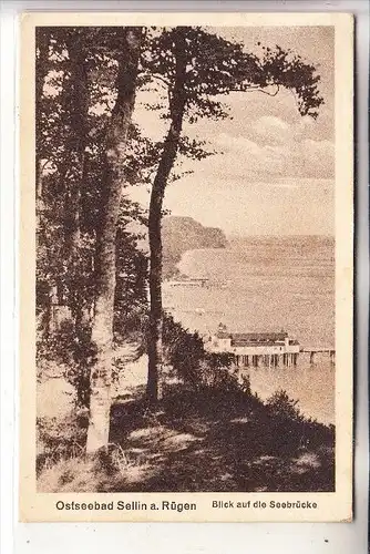 0-2356 SELLIN / Rügen, Blick aufdie Seebrücke, 192...