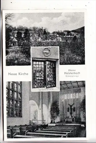 5330 KÖNIGSWINTER - HEISTERBACH, Neue Kirche, Landpoststempel, 1954
