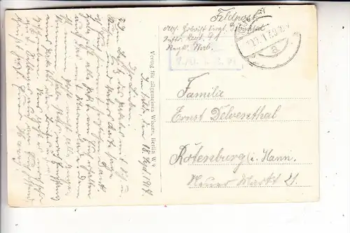 F 08210 MOUZON, Sedansplatz, Deutsche Truppen, 1917, deutsche Feldpost