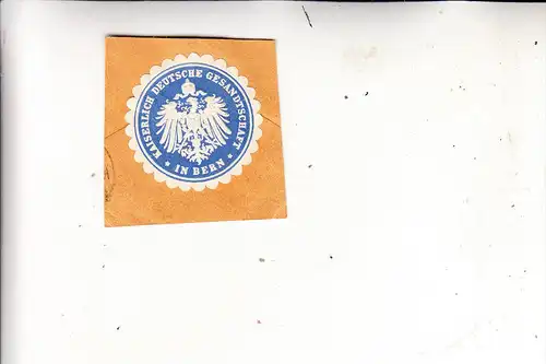 CH 3000 BERN, Kaiserlich Deutsche Gesandschaft / Botschaft, Siegelmarke