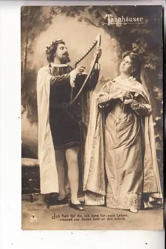 MUSIK - OPER - Wagner - "TANNHÄUSER", Harfe, 1908