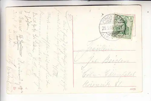 5040 BRÜHL - PINGSDORF, Postgeschichte, Tagesstempel 1909