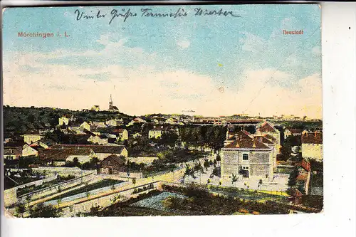 F 57340 MÖRCHINGEN / MORHANGE, Neustadt, 191. deutsche Feldpost, Druckstelle