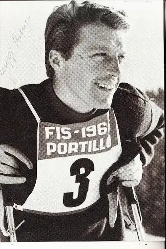 SPORT - WINTERSPORT - Skilaufen - LUGGI LEITNER, Olympiasieger 1964, Autogramm