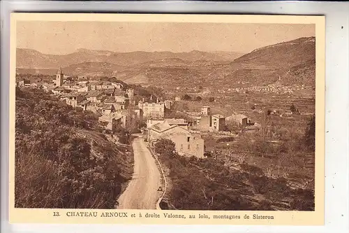 F 04160 CHATEAU ARNOUX, Panorama