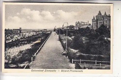 0-2238 ZINNOWITZ / Usedom, Strand-Promenade