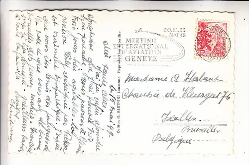 FLUGZEUGE / Meeting International d'Aviation, Genf 1949, Sonderstempel