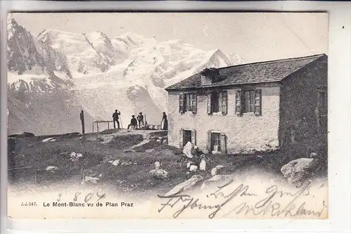 F 74400 CHAMONIX-Mont Blanc, Le Mont-Blanc vu de Plan Prez, 1904
