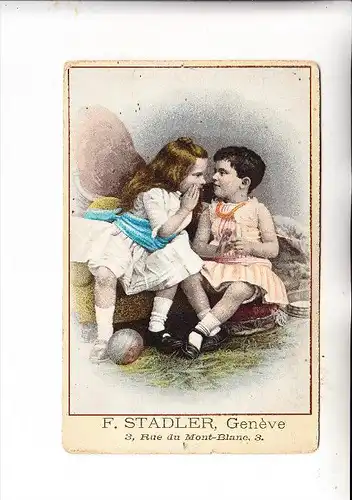 KINDER - PHOTO, COLOR, ca. 1890, Druckstelle
