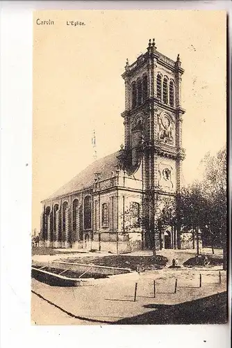 F 62220 CARVIN, L'Eglise, deutsche Feldpost 1916