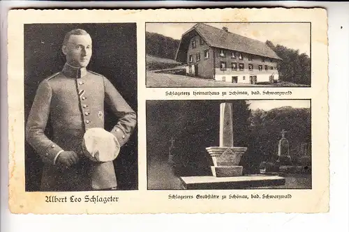 7869 SCHÖNAU, Albert Leo Schlageter, Geburtshaus & Denkmal, 1941