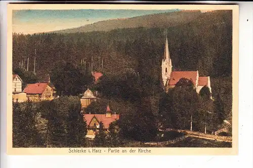 0-3706 SCHIERKE, Partie an der Kirche