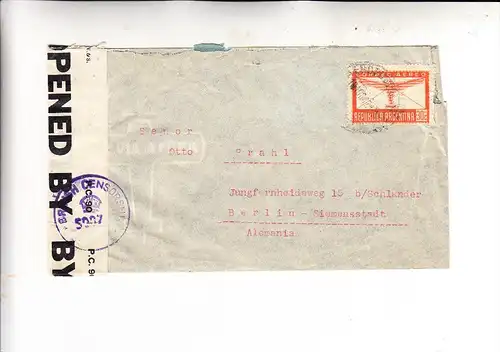 ARGENTINA / ARGENTINIEN, 1947, Michel 456, Zensurbrief nach Berlin