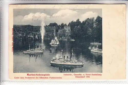 4000 DÜSSELDORF, EREIGNIS, Ausstellung 1902, Marine-Schauspiele