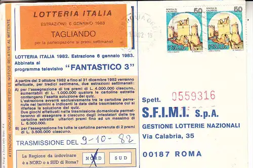 ITALIA - Lotteria 1982