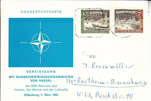 2900 OLDENBURG, Bundeswehr-Vereidigung, 7.März 1963