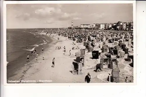 0-2530 ROSTOCK - WARNEMÜNDE, Strandleben - ARCHIV-Beleg des Herstellers