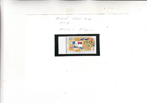 BUND, 1988, Michel 1395 I, gebrochenes T in POST, postfrisch **