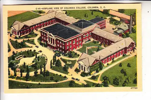 USA - SOUTH CAROLINA - COLUMBIA, Columbia College, Airplane view