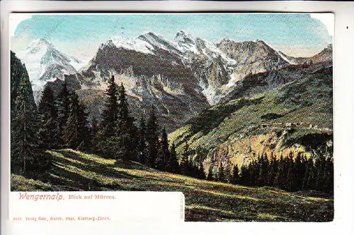 CH 3823 WENGEN, Wengeralp, ca. 1905