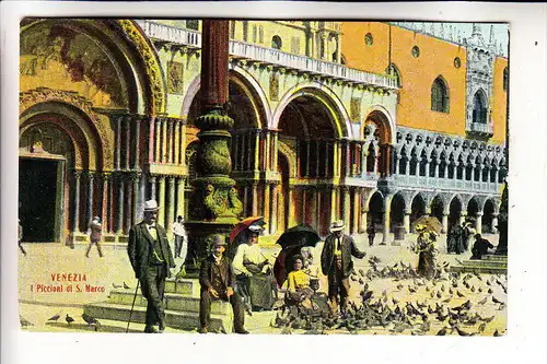I 30100 VENEZIA / VENEDIG, I Piccioni si San Marco - Tauben / Pigeons / Sourds / Dove / Sordos