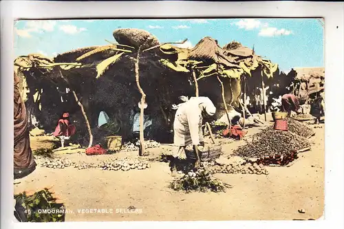 SUDAN - OMDURMAN; Vegetable seller, 1961