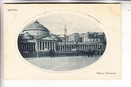 I 80100 NAPOLI / NAPLES / NEAPEL, Piazza Plebiscito, 1922