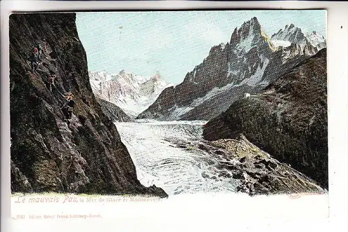 F 74400 CHAMONIX-Mont Blanc, Le mauvais Pas, 1900