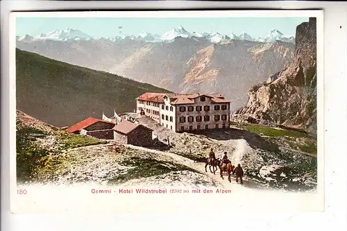 CH 3954 LEUKERBAD VS, Gemmi, Hotel Wildstrubel, 1900